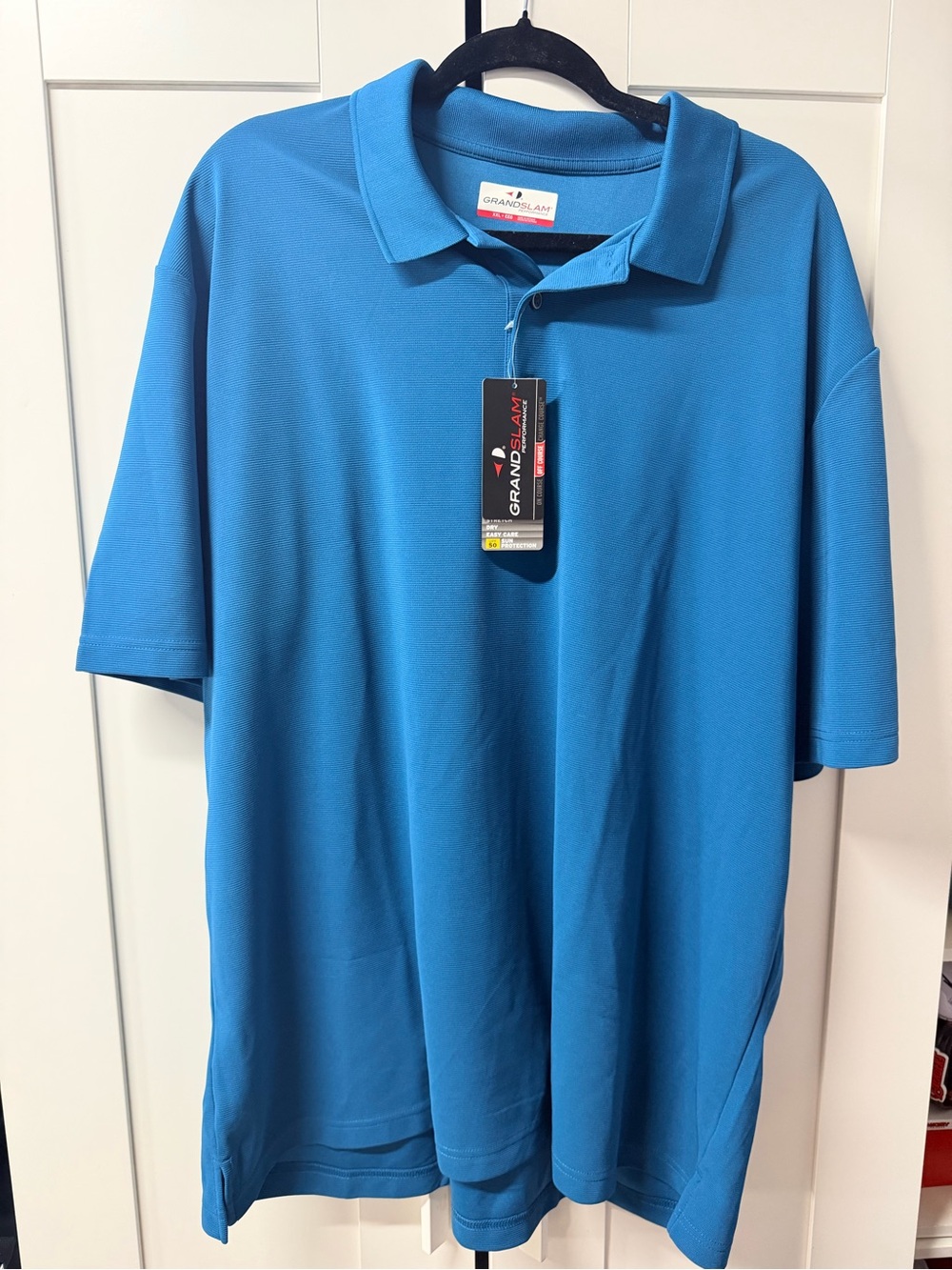 Grand Slam Men's Bright Teal Performance Polo
